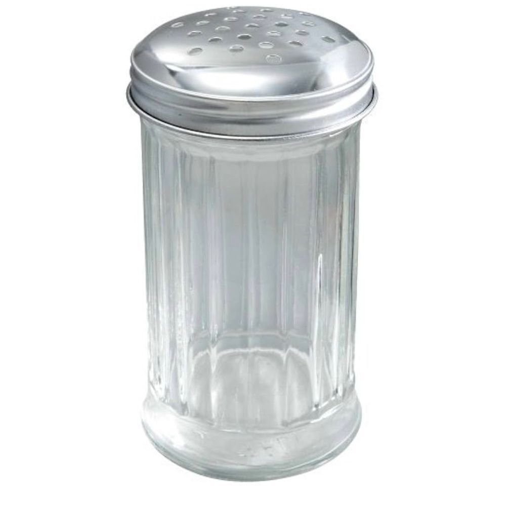 Winco 2-Piece Sugar Pourer with Perforated Top, 12-Ounce